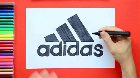 How to draw the Adidas Logo .